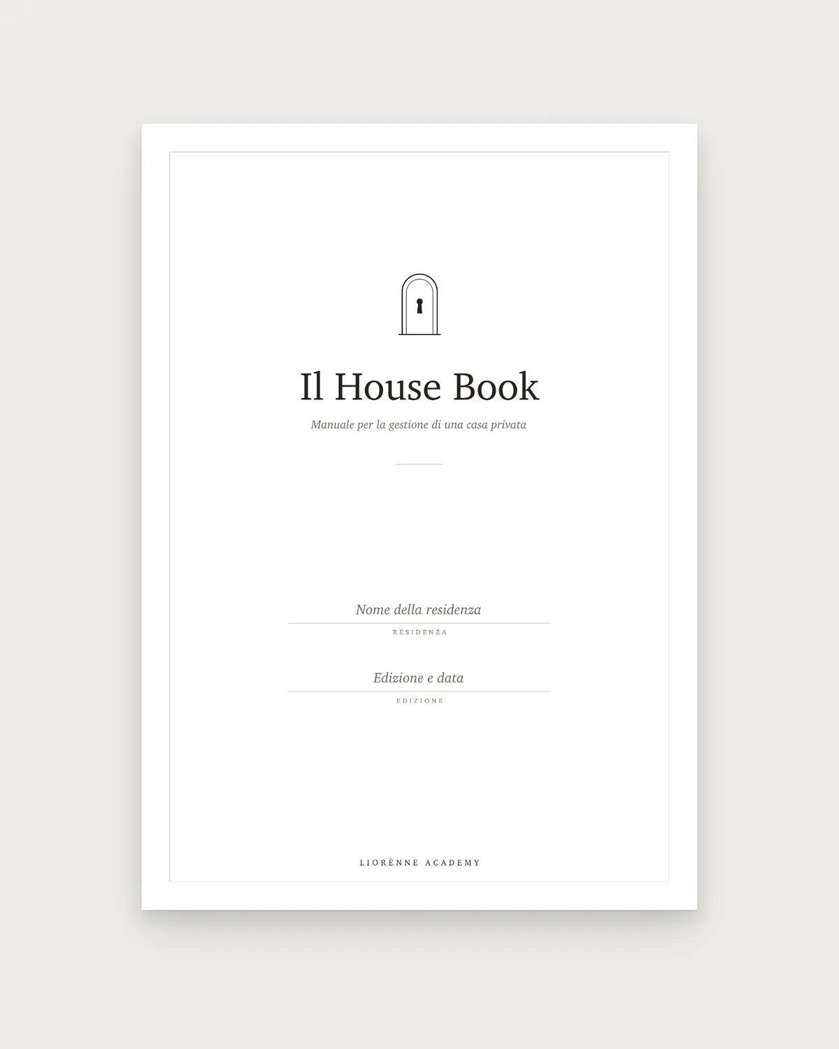 Copertina di Il kit del House Book