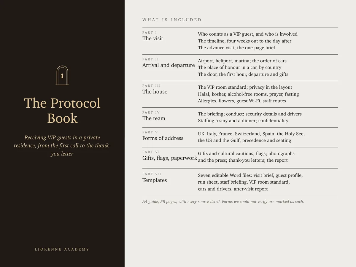 What the book includes, part by part