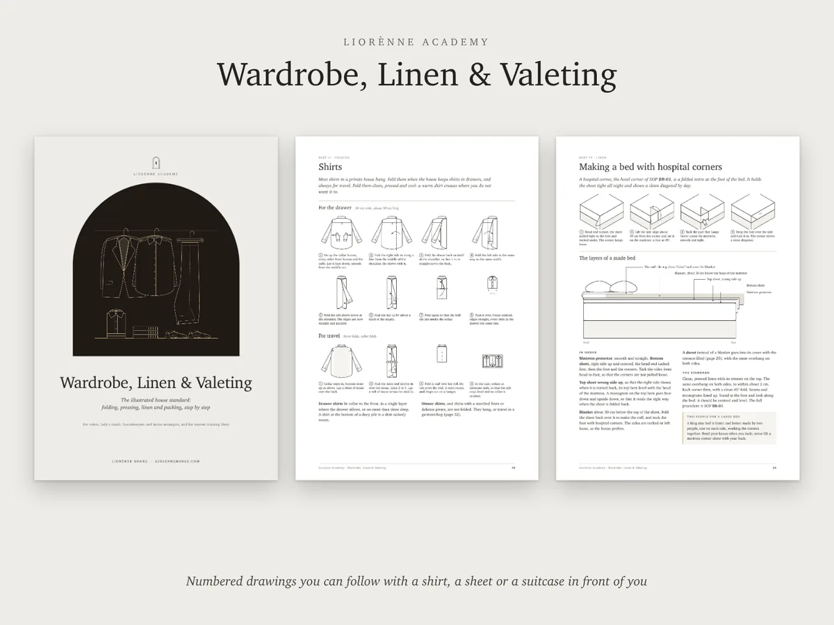 The cover, folding a shirt and hospital corners